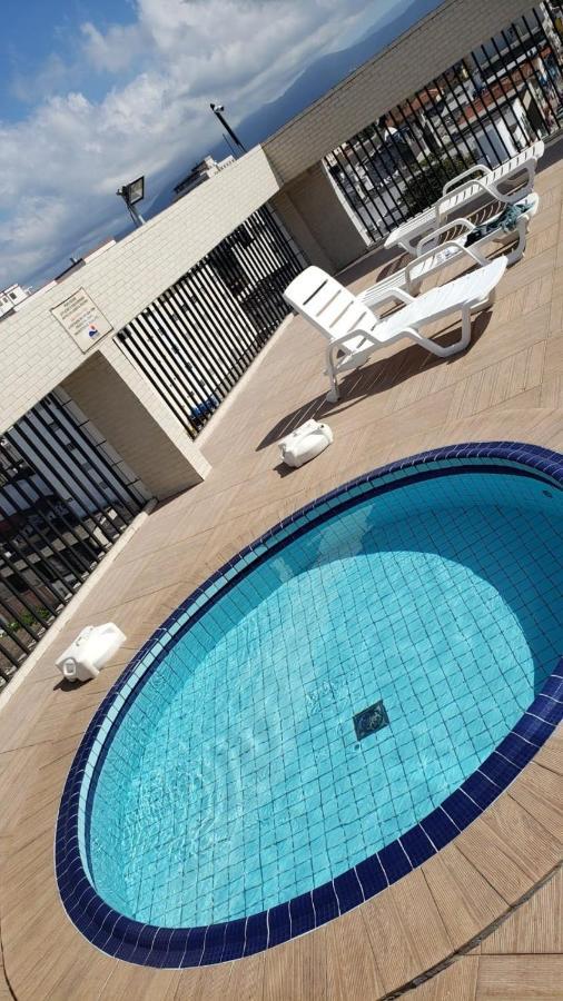 Flat Completo Novo A 350M Da Praia Com Piscina São Vicente Eksteriør bilde