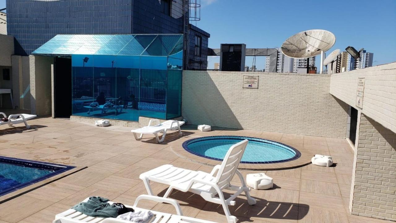 Flat Completo Novo A 350M Da Praia Com Piscina São Vicente Eksteriør bilde